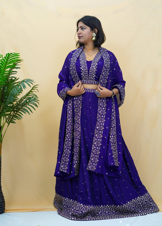 Sabyasachi Design Zardosi Work Lehanga