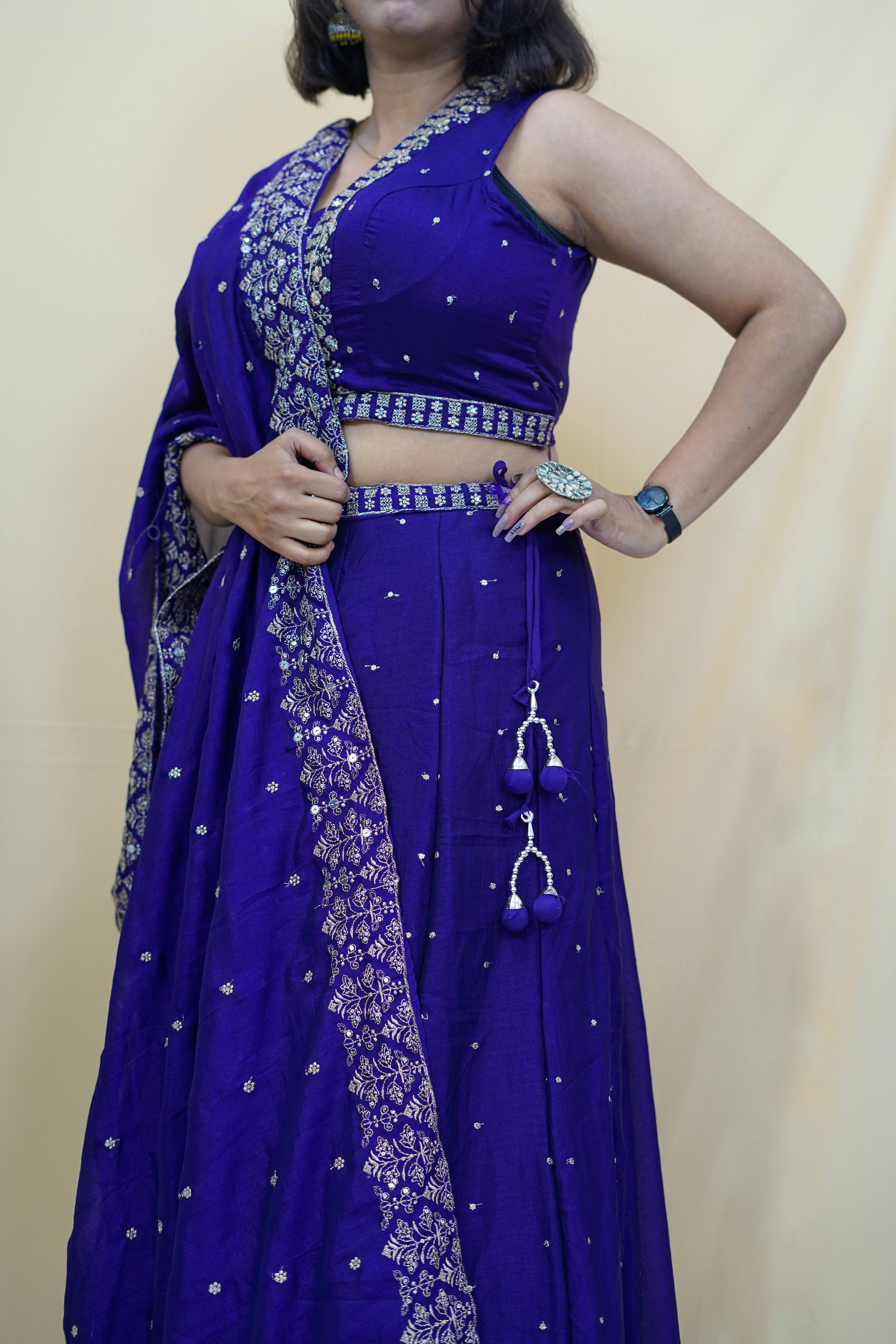 Sabyasachi Design Zardosi Work Lehanga