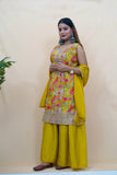 Yellow Zari Work Suit Set