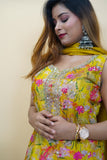 Yellow Zari Work Suit Set
