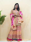 Multicolour Cotton Printed Sharara Set