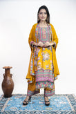 Luxe Partywear Crepe Suit Set