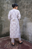 Keesa Grey Premium Cutwork Suit