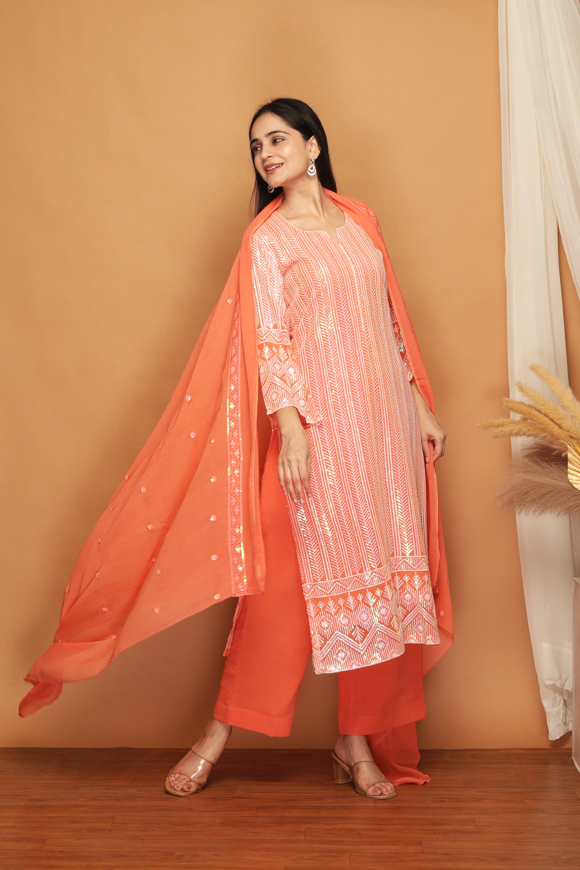 Bani Pastel Sequence Suit