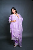 Chikenkari Style Kurta Set with Dupatta