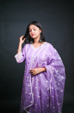 Chikenkari Style Kurta Set with Dupatta
