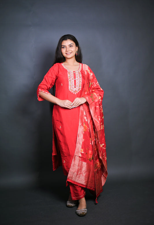 Radiate Elegance in Red