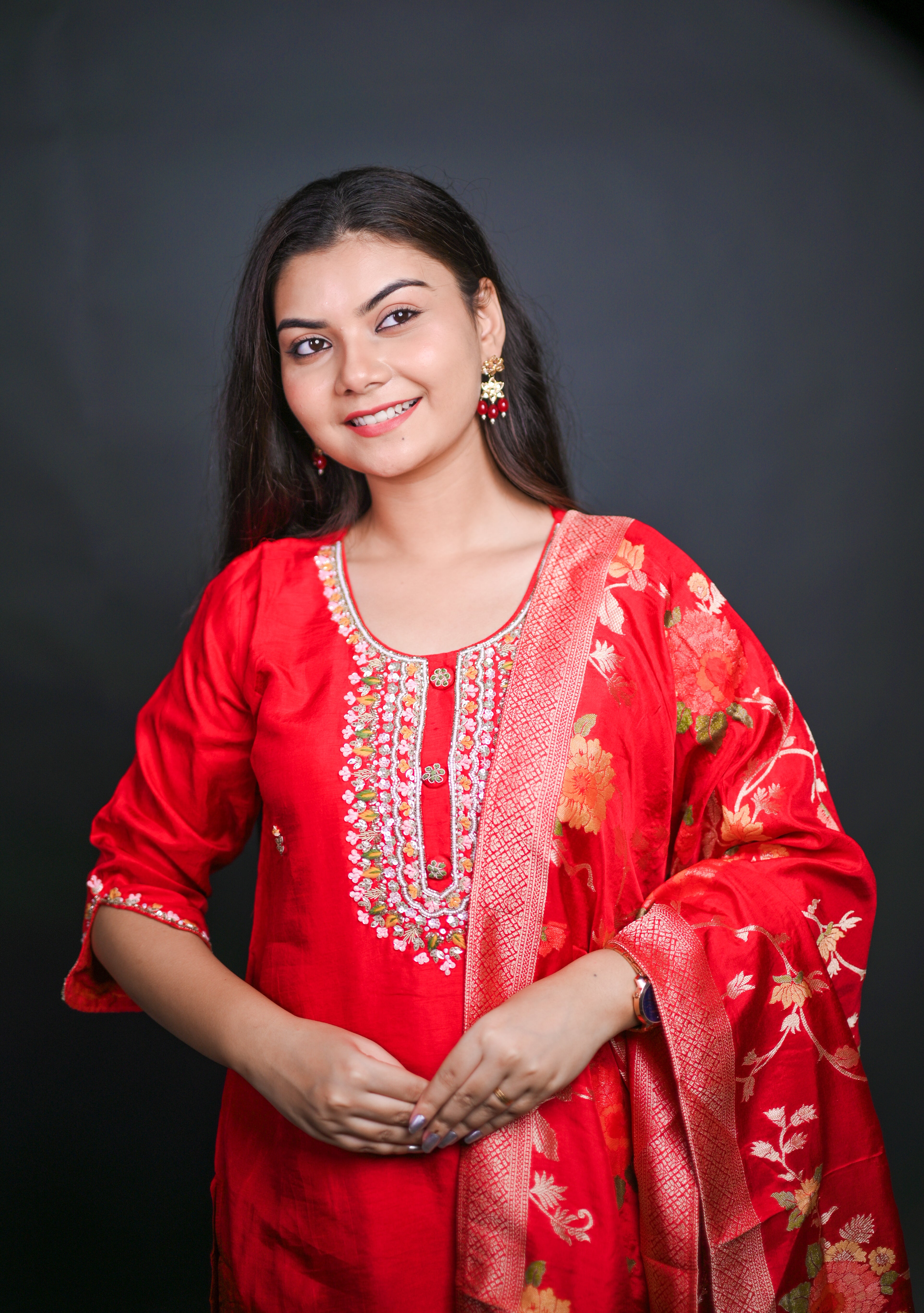 Radiate Elegance in Red