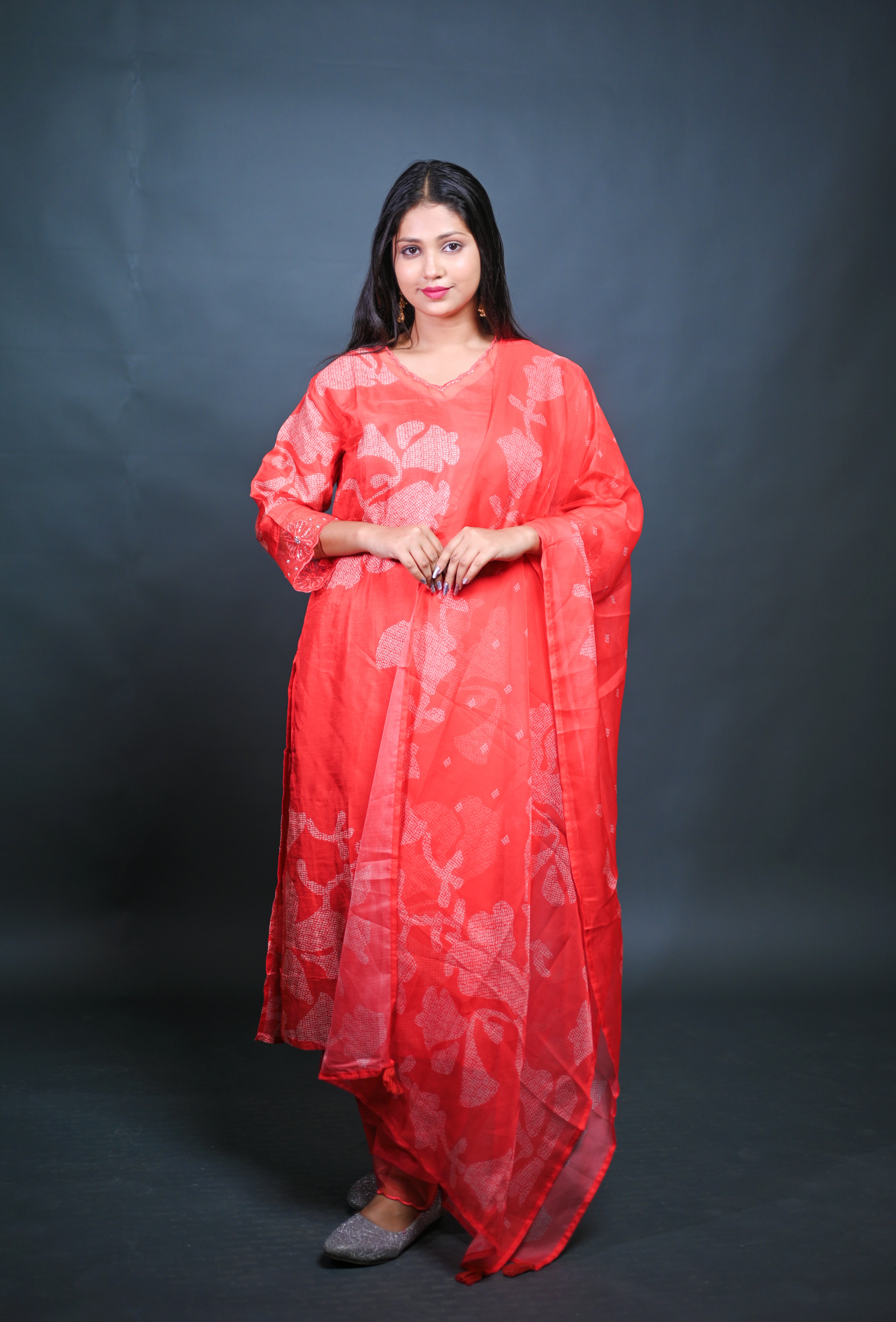 Rajvella Elegant Orange Suit Set