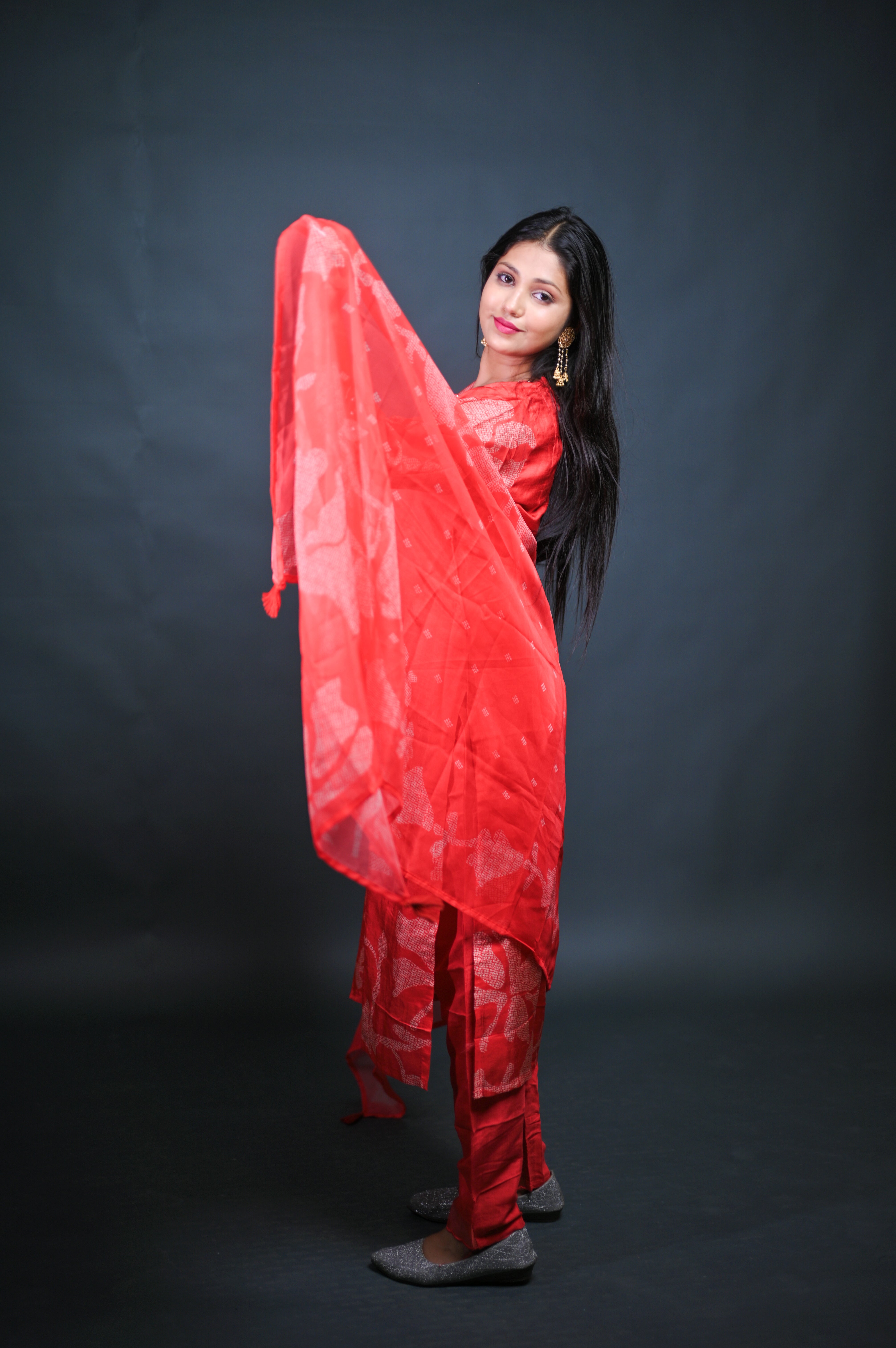 Rajvella Elegant Orange Suit Set
