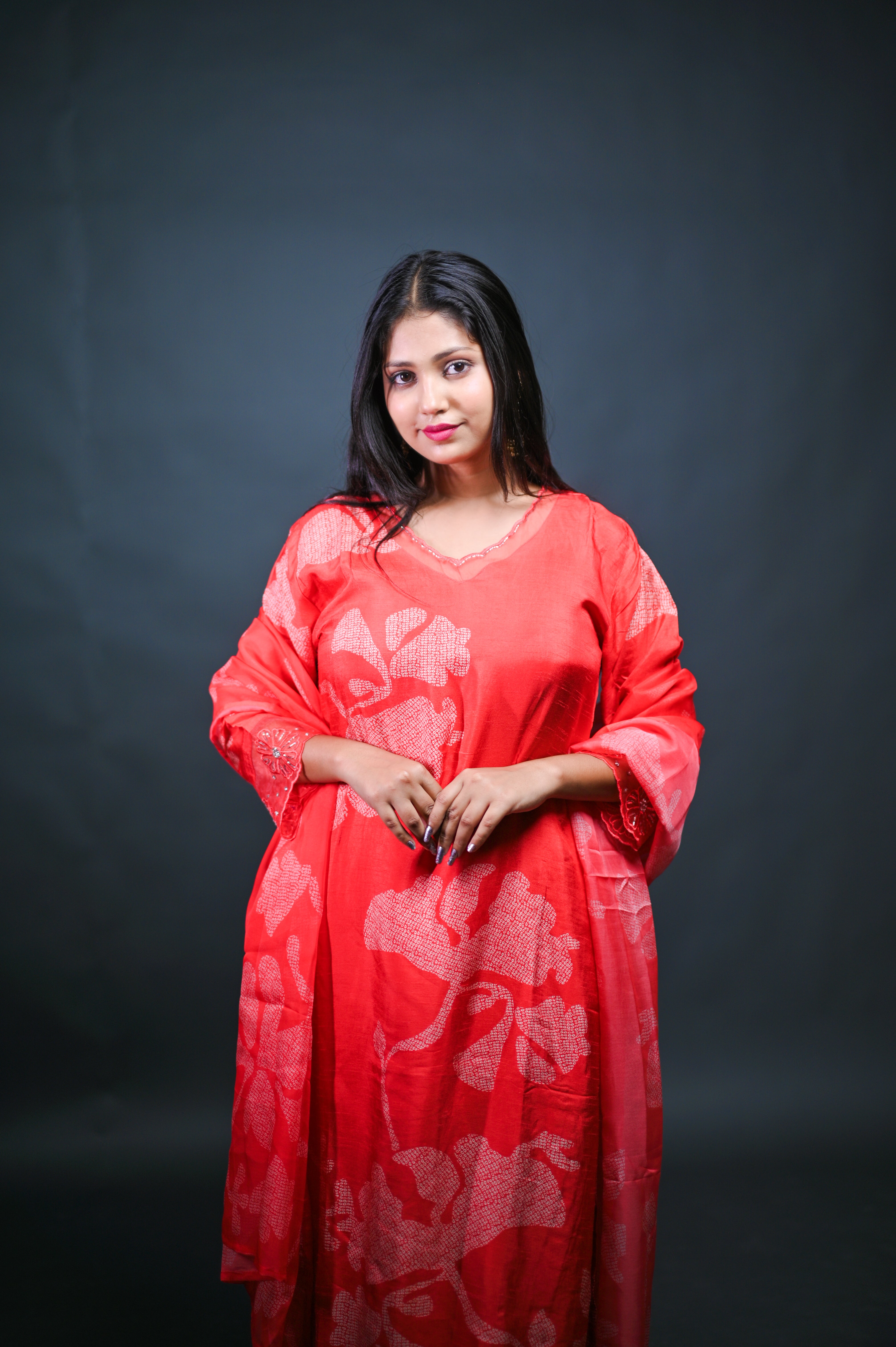 Rajvella Elegant Orange Suit Set