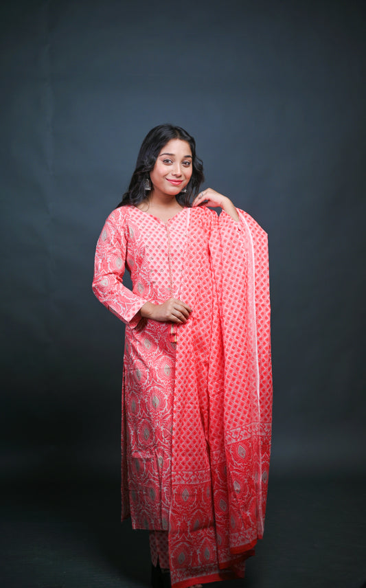 Arvelli Premium Cotton Printed Suit Set