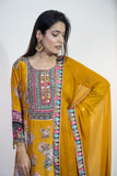 Luxe Partywear Crepe Suit Set