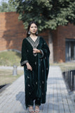 Green Velvet Zari Work Suit Set