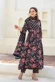 Netraa Black Printed Cotton Suit Set