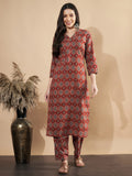 Netraa Cotton Printed Kurta Set